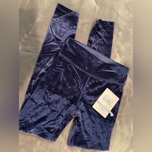 Athleta Velvet Tights and Matching Velour Hoodie